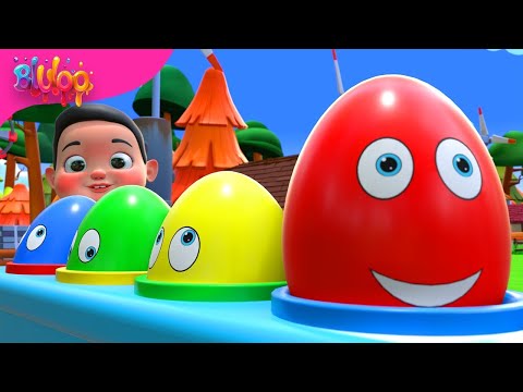 Surprise Eggs Kids Song | BluLoo Nursery Rhymes & Kids Songs