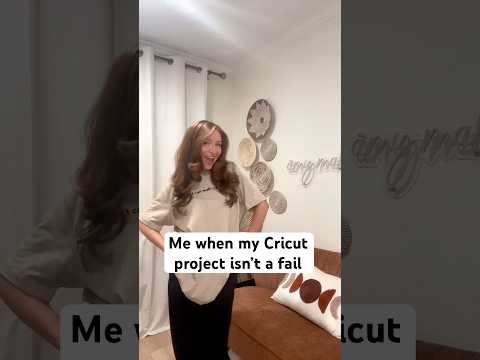 POV: When your Cricut project isn’t a complete fail 🤣🥹 #cricut #cricutprojects #crafting