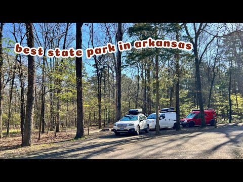 We stayed at the historic Petit Jean State Park Campground!