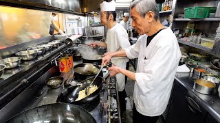 信じられない炒飯ラッシュ！ガッツリ町中華の注文が殺到する爆売れ男飯ランチ丨Egg Fried Rice - Wok Skills In Japan