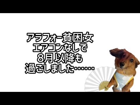 アラフォー貧困女のこの夏1日半エアコンをつけた日の記録　暑さとぜんそくの狭間で……　　ラジオ感覚で聞いてください！