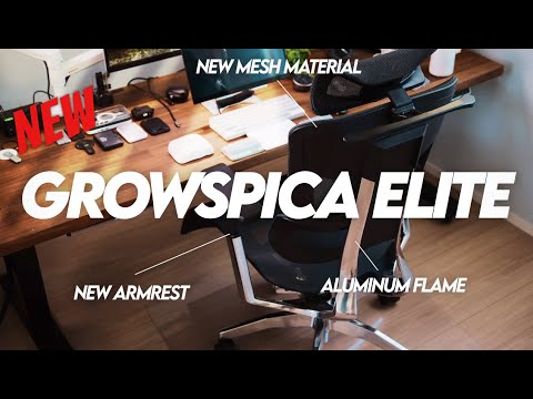 【 デスク環境 】最強ワーキングチェア Growspica Elite をレビュー PROからの変更点も網羅 概要欄にクーポン有り