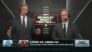 Troy Aikman & Joe Buck react to the Lions' MNF win over the 49ers | NFL on ESPN