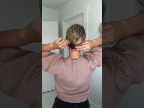 Quick Low Messy Bun Updo Hack!