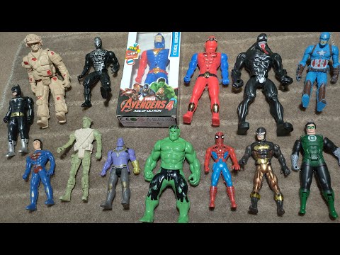 AVENGERS TOYS, UNBOXING, ACTION FIGURES, THOR VS SPIDERMAN, BATMAN VS HULK VS VENOM