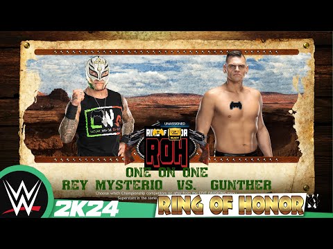 WWE #ringofhonor - Rey Mysterio VS Gunther