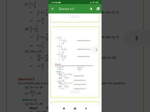 Class 7 maths ch simple equation ex 4.2 solution #exam #mathlogic #numericalreasoning #mathproblems