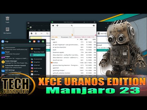 Manjaro 23 Xfce Edition Uranos Install and Overview ⚡ Manjaro Linux 23.1: What's New