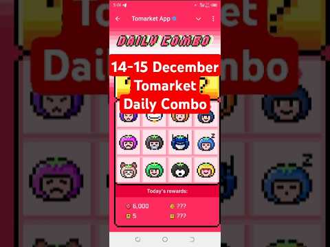 🍅 Tomarket daily combo today 🍅| Tomarket 14 December daily combo 🗓️ | Tomarket combo #shorts