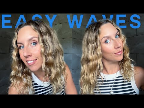 Simple Wavy Frizz-Free Hair Routine ❤️