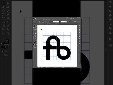 Design f+b Letter Logo in Illustrator || Monogram Logo