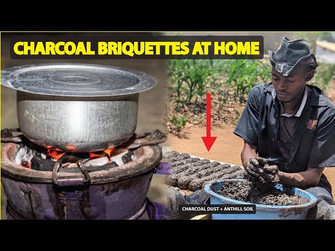 The right and easy way To Make Charcoal briquettes At Home Step by Step. Learn and save money.