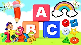 Learn Alphabets, Numbers, Shapes, Colors, Phonics, Vocabulary | Fun Learning Videos For 4 Year Olds