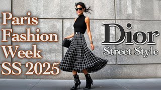 DIOR 🇫🇷 Street Style Spring-Summer 2025 Paris Fashion Week. Street Style Kings & Queens of Paris