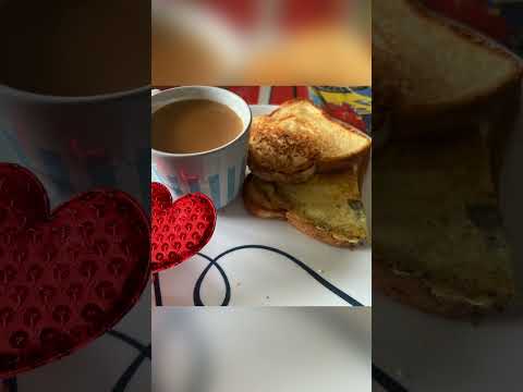 Bread Omelette with Tea #breakfast  #breakfastrecipes #easyrecipe #viralshorts #foodreels #foodvideo