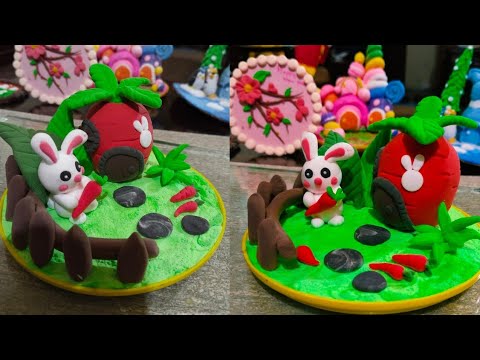 DIY Cute Carrot House | Adorable Clay Craft for Rabbit Lovers"