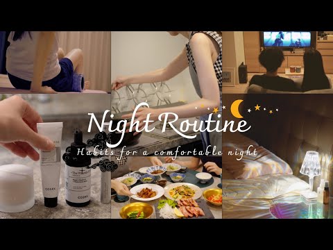 [Night Routine] Nighttime habits to wake up refreshed the next day | Have a good night's sleep