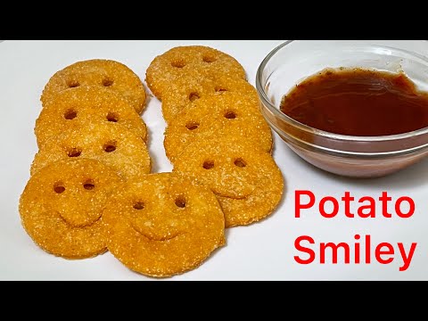 Potato Smiley Recipe | Emoji Fries by Salty Bite |