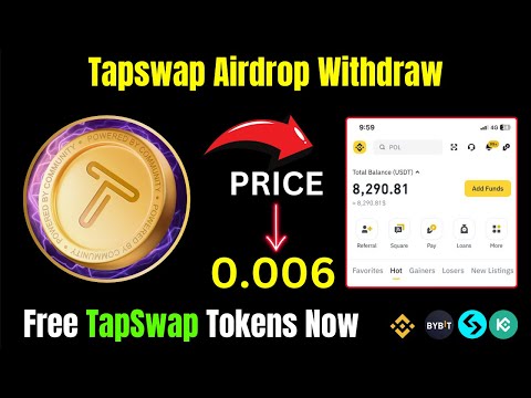 Tapswap Airdrop Withdraw || Claim Your Free Tapswap Tokens Now ||