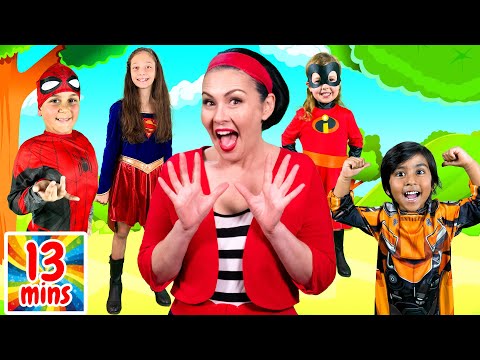 Superhero Finger Family and More Nursery Rhymes and Kids Songs