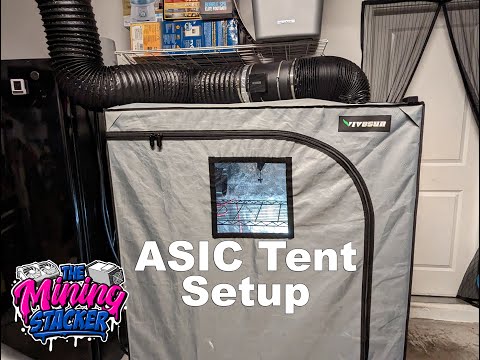 ASIC Crypto Mining Tent Garage Setup with Bitmain Antminer K7 GoldShell KD-Lite and soon KA3 and HS3