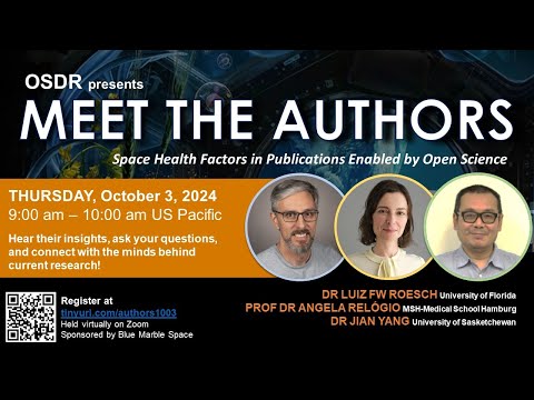 Meet the Authors: Spaceflight Health Factors (October 3, 2024)