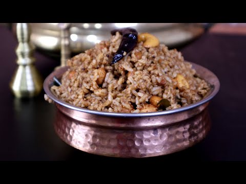 South Indian Special TAMARIND RICE with SPECIAL HOMEMADE POWDER !!! 😋 Variety rice recipe