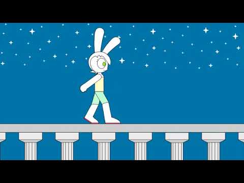 Moon bunny night walk