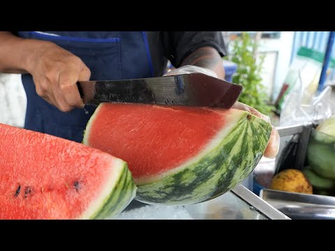 Amazing Skill! Super Speed Fruit Cutting Master / 과일 자르기 최강 달인 / Thailand Street Food