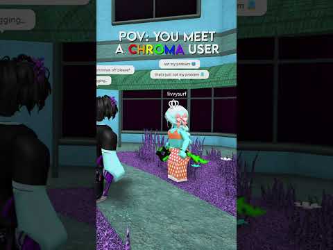 POV: You meet a CHROMA user.. 🌈🔪 #roblox #shorts #mm2