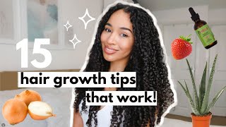 15 Hair Growth Tips (that work!)