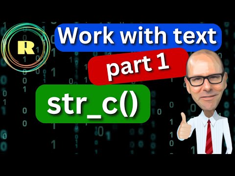 Text Manipulation in R with str_c()   |   R Programming for beginners