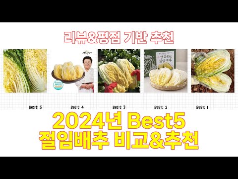 2024년 절임배추 Best 상품 추천