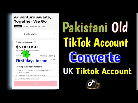 Pakistan mein old TikTok account ko monetize kaise | Pakistani Old Tiktok account convert Uk Account