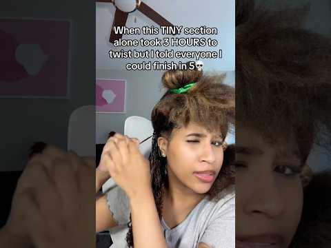 How long is this going to take???#naturalhair #hair #hairstyles