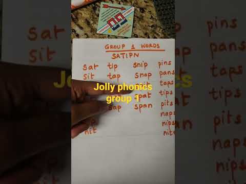 Jolly phonics group 1 words satipn #shorts