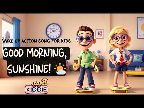 Good morning, sunshine! Wake up workout song for kids with lyrics | morning routines song