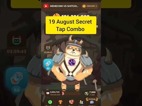 Memefi Screat Tap Combo 19 August #memefi #dailycombo