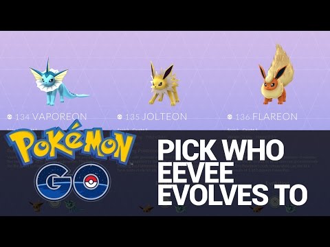 Pokemon GO Trick: Pick Who Eevee Evolves to - Vaporean, Jolteon, or Flareon