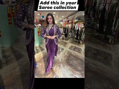 Fullystiched stiched saree. Open Instagram or facebook page to follow for more.