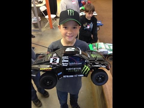 Boy Wonder’s first RC car race!