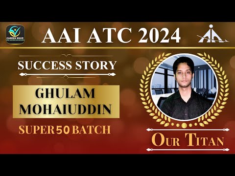 Success talks with Ghulam Mohaiuddin (SUPER50) #aaijeatc #aaiatc #aaicw #careerwave