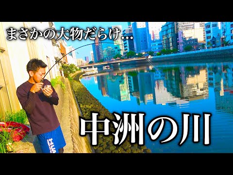 誰も釣りしてなさそうな中洲の川で釣りすると大物の宝庫だった…