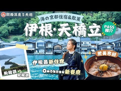 【關西深度遊】EP3 伊根·天橋立：京都絕景漁港🌟伊根舟屋の住宿美食 打卡散策📸遊覽船餵海鷗🕊️高空樂園看昇龍觀飛龍觀✨冬季限定名物🍣｜Pass介紹＋行程下載｜京都景點｜關西自由行｜一人旅