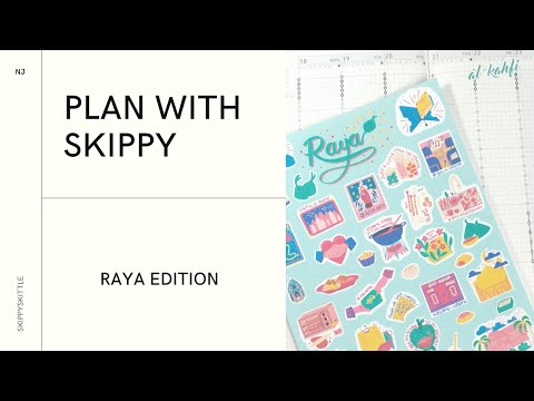 RAYA WEEK MODE ON | Plan With Skippy [E5] | Jibun Techo Biz Planner