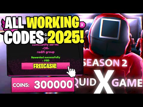 *NEW* ALL WORKING CODES FOR SQUID GAME X IN 2025! ROBLOX SQUID GAME X CODES