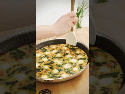 Loaded Baked Frittata #hexclad #cooking #frittata