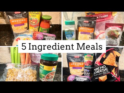 4 SIMPLE & EASY 5 INGREDIENT MEALS ON A BUDGET | THE SIMPLIFIED SAVER