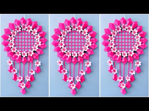 Easy and Quick Paper Wall Hanging Ideas / A4 sheet Wall decor / Cardboard  Reuse /Room Decor DIY