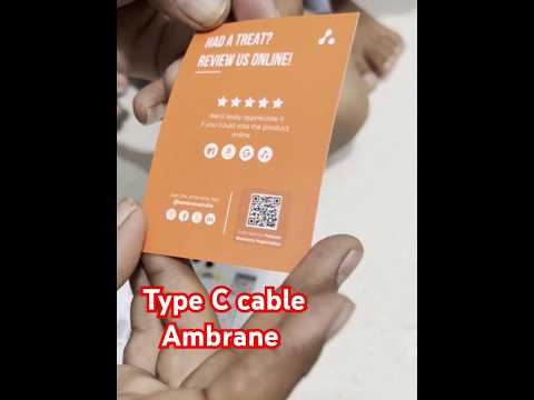 Ambrane Unbreakable 3A Fast Charging type C Cable | Quick Charge 3.0 #shorts 🔥 deal price